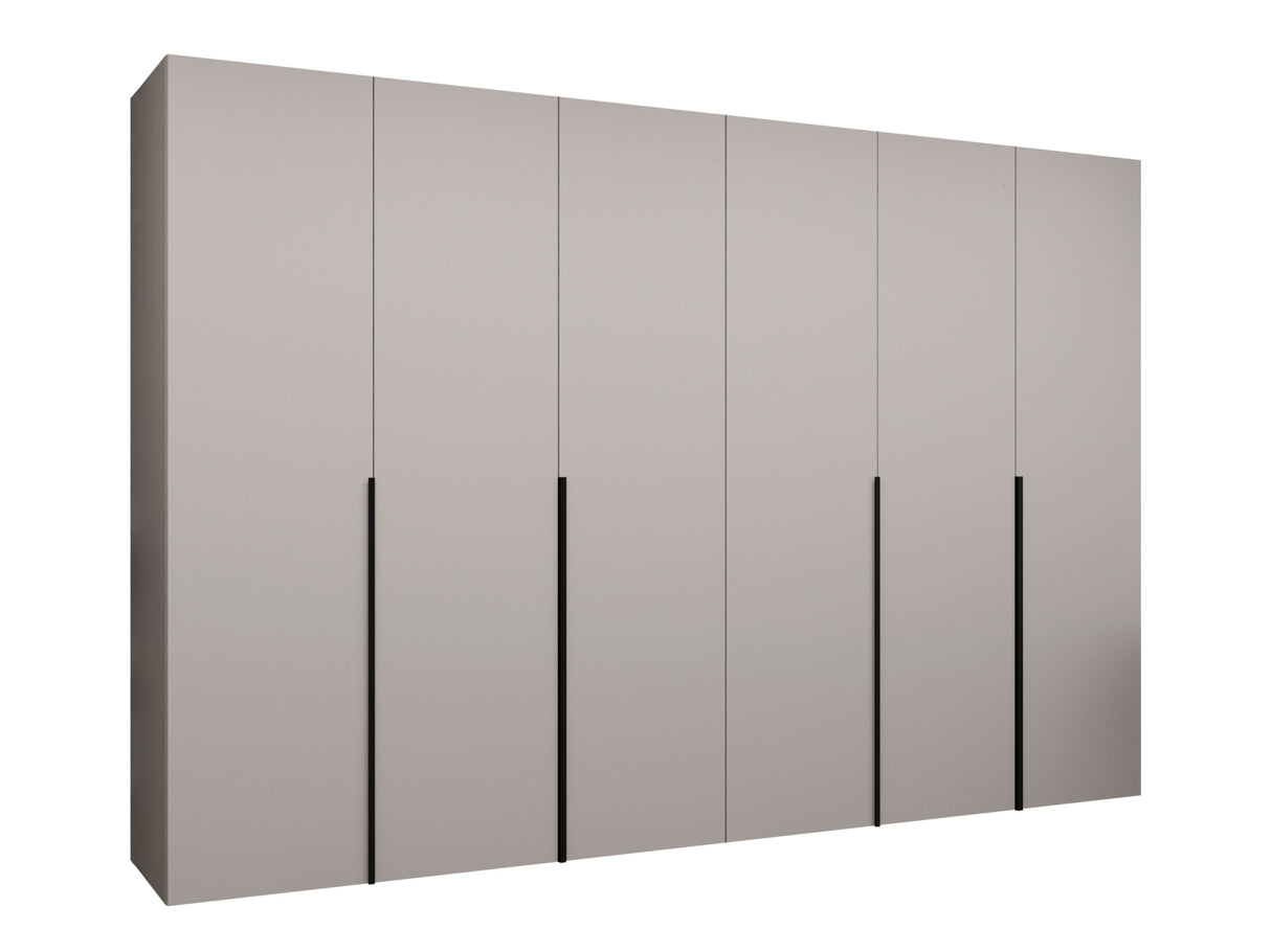 Gardróbszekrény Szafa 300 ALICANTE 1, Szín: Kasmír, Fogantyú színe: Fekete