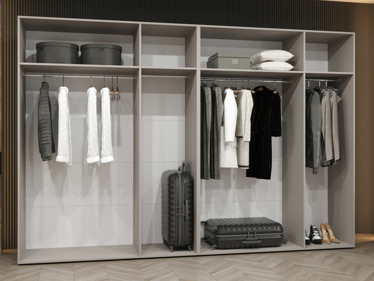 Gardróbszekrény Szafa 300 ALICANTE 1, Szín: Kasmír, Fogantyú színe: Fekete