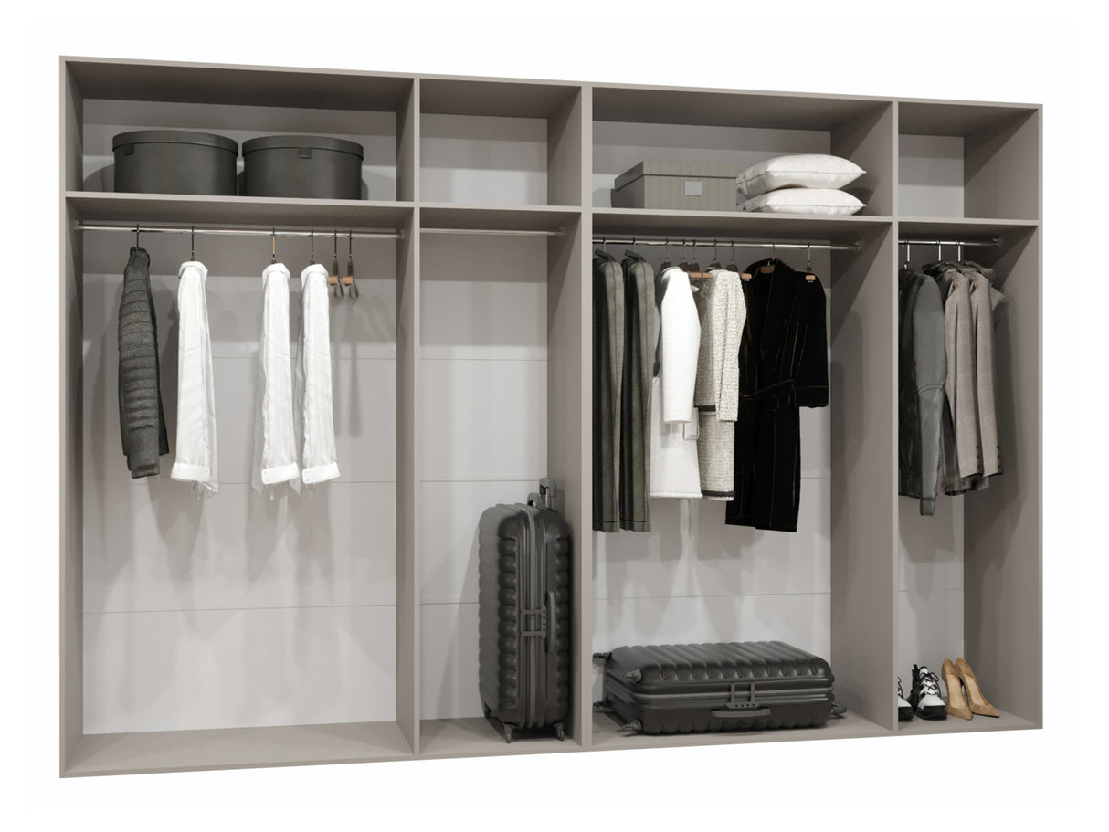 Gardróbszekrény Szafa 300 ALICANTE 1, Szín: Kasmír, Fogantyú színe: Aranysárga