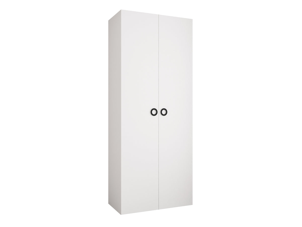 Gardróbszekrény Szafa COMO 1 100 (gł.40), Szín: Fehér, Fogantyú színe: Fekete, Szélesség: 100 cm, Mélység: 42 cm