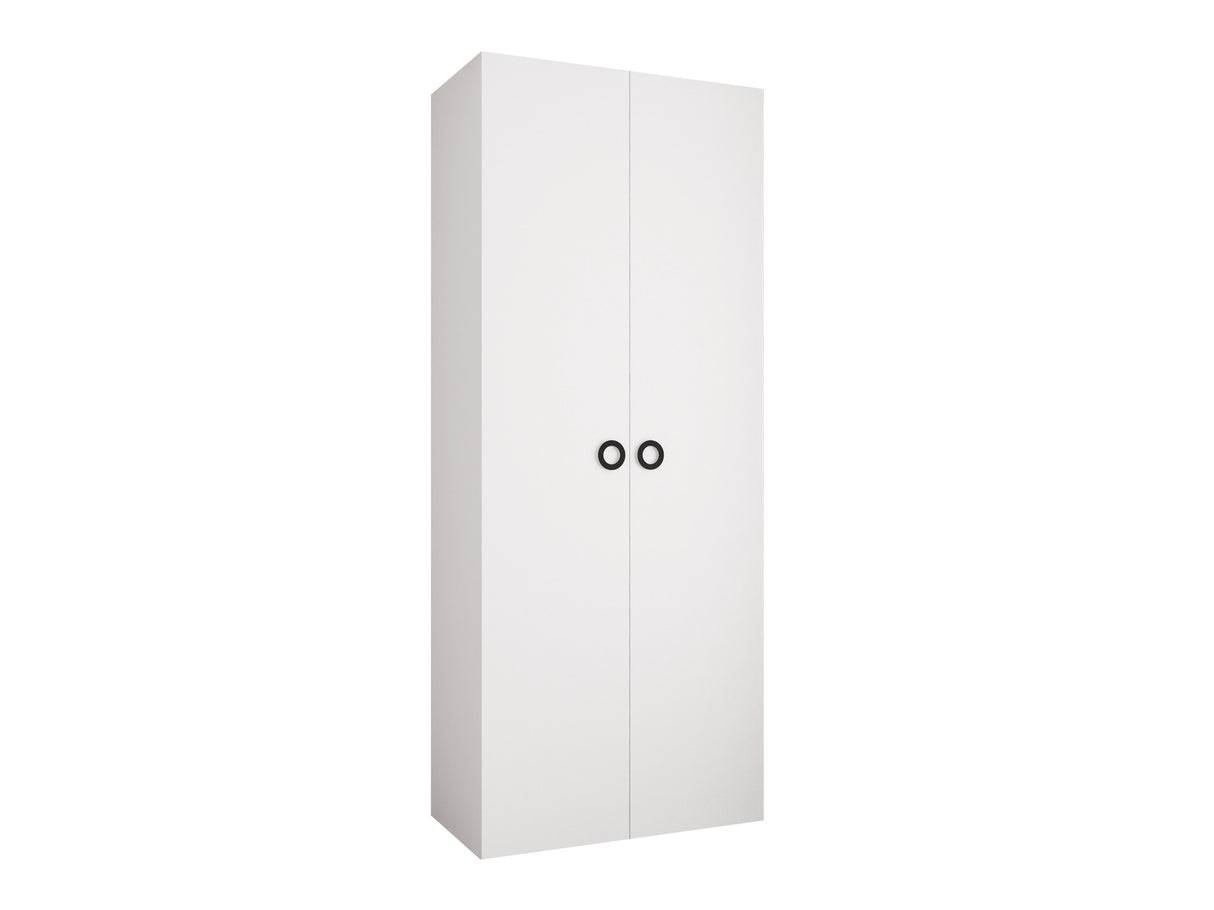 Gardróbszekrény Szafa COMO 1 100 (gł.50), Szín: Fehér, Fogantyú színe: Fekete, Szélesség: 100 cm, Mélység: 52 cm