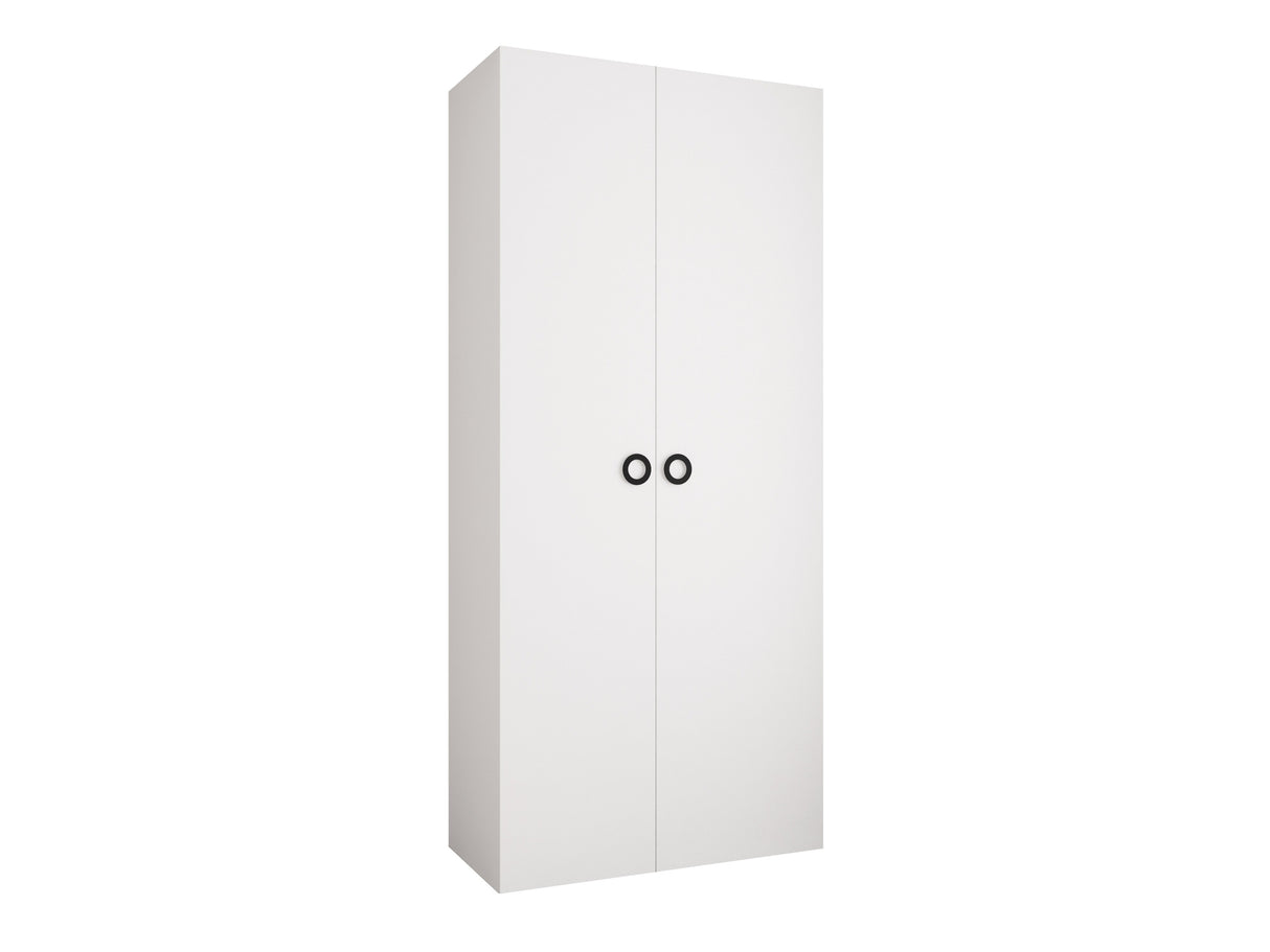 Gardróbszekrény Szafa COMO 1 110 (gł.40), Szín: Fehér, Fogantyú színe: Fekete, Szélesség: 110 cm, Mélység: 42 cm