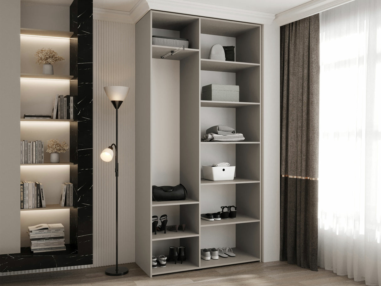 Gardróbszekrény Szafa COMO 1 120 (gł.40), Szín: Fehér, Fogantyú színe: Aranysárga, Szélesség: 120 cm, Mélység: 42 cm