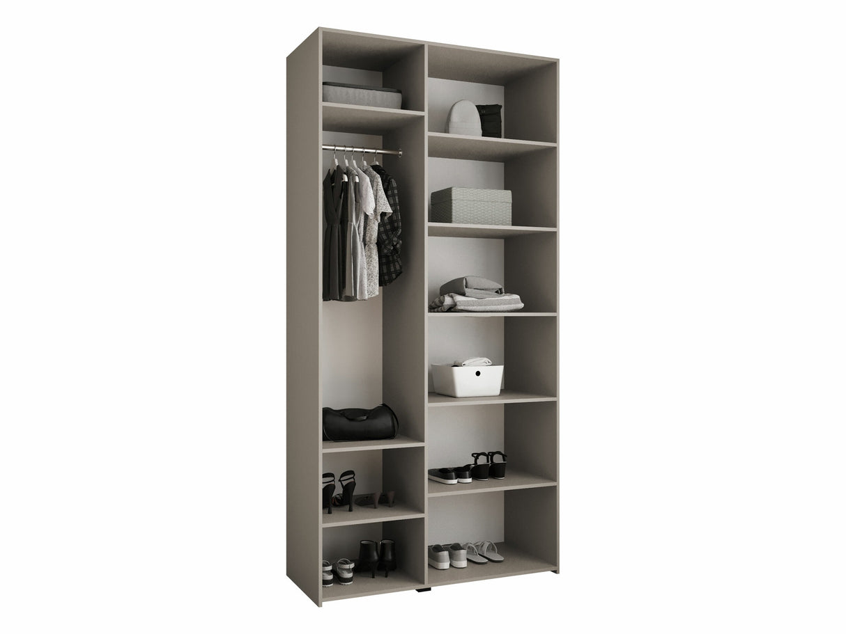 Gardróbszekrény Szafa COMO 1 120 (gł.50), Szín: Fehér, Fogantyú színe: Aranysárga, Szélesség: 120 cm, Mélység: 52 cm