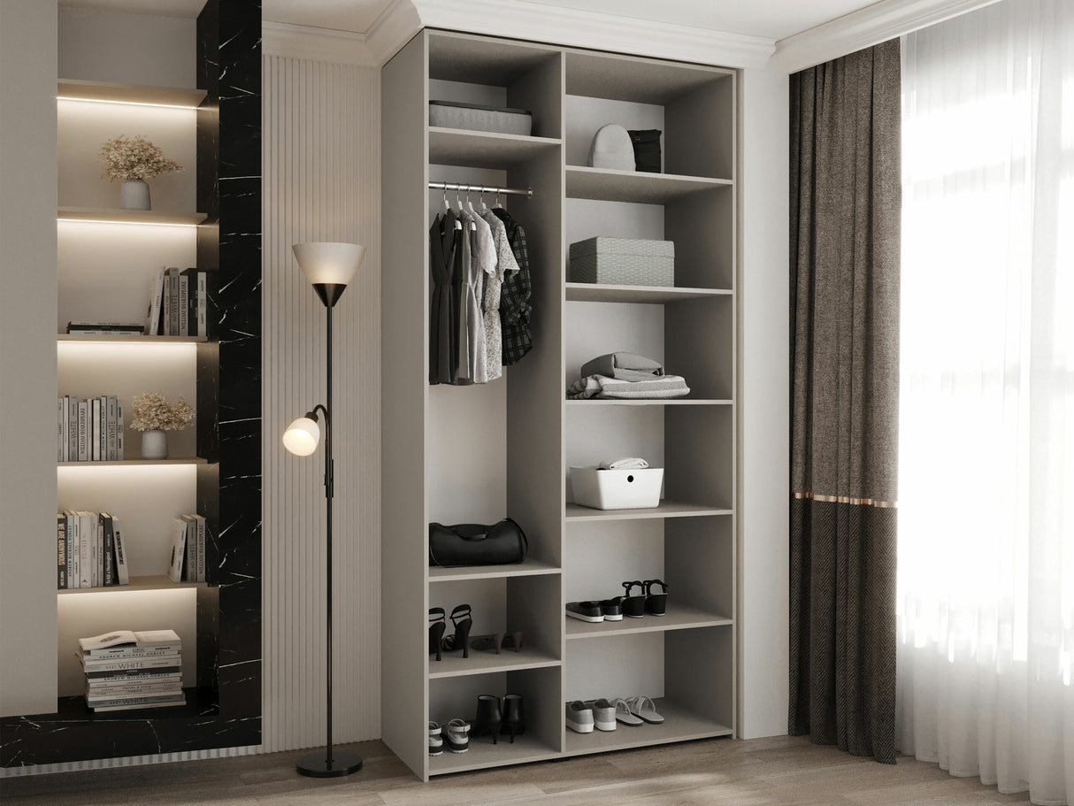 Gardróbszekrény Szafa COMO 1 120 (gł.50), Szín: Kasmír, Fogantyú színe: Aranysárga, Szélesség: 120 cm, Mélység: 52 cm