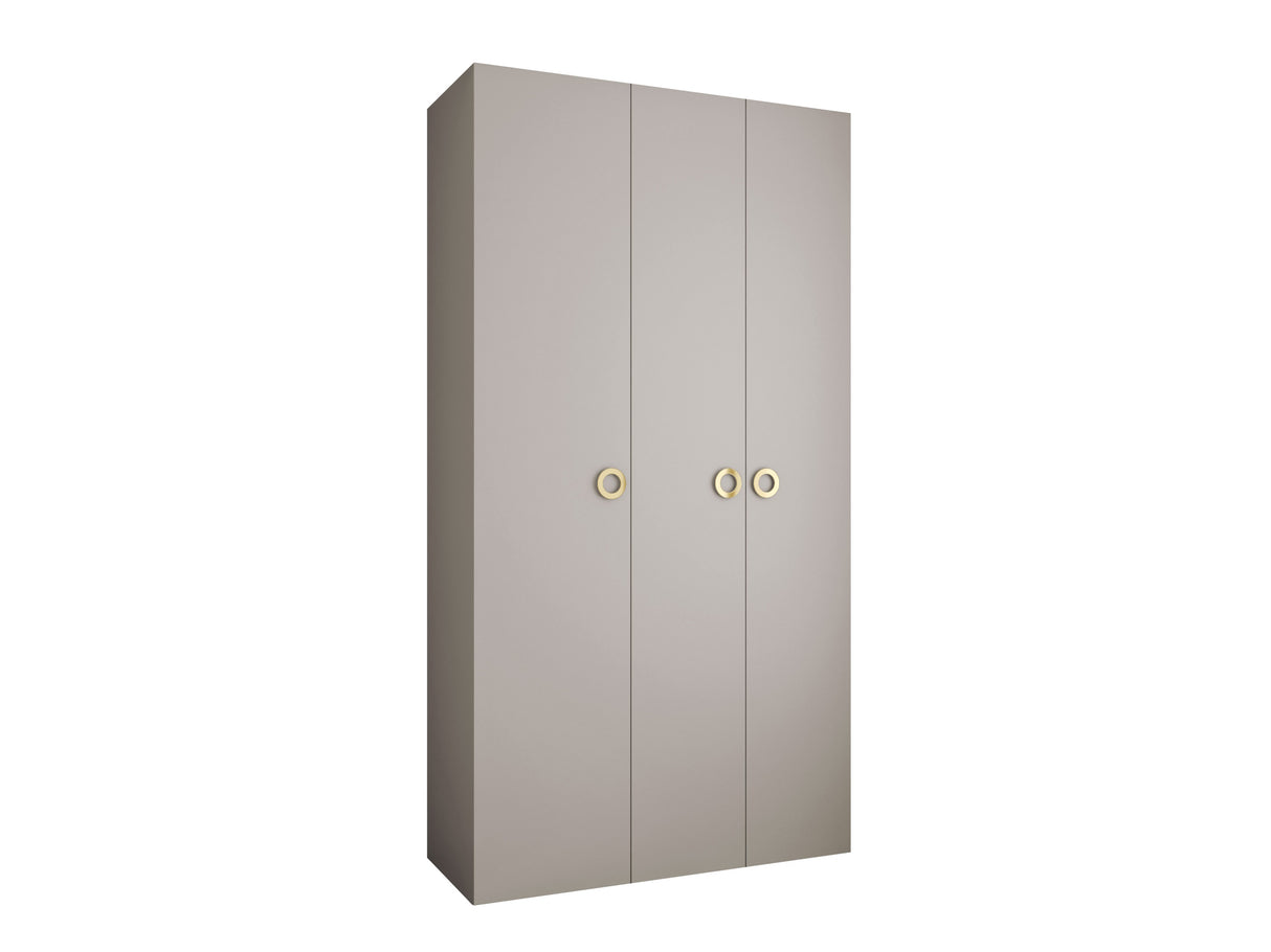 Gardróbszekrény Szafa COMO 1 130 (gł.50), Szín: Kasmír, Fogantyú színe: Aranysárga, Szélesség: 130 cm, Mélység: 52 cm