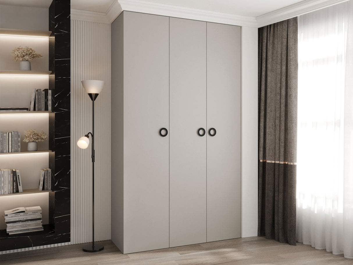 Gardróbszekrény Szafa COMO 1 140 (gł.40), Szín: Kasmír, Fogantyú színe: Fekete, Szélesség: 140 cm, Mélység: 42 cm