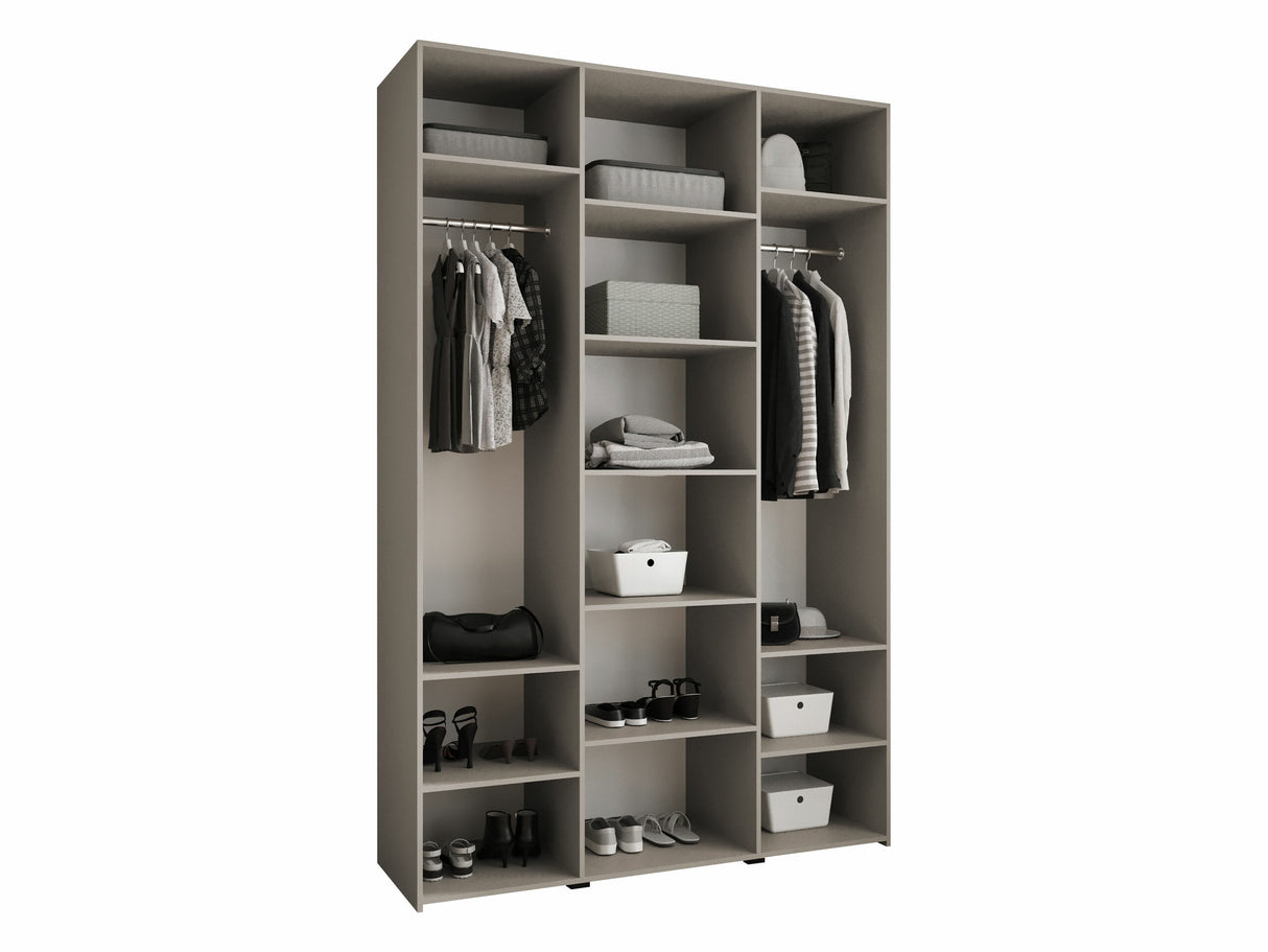 Gardróbszekrény Szafa COMO 1 160 (gł.50), Szín: Kasmír, Fogantyú színe: Aranysárga, , Szélesség: 160 cm, Mélység: 52 cm