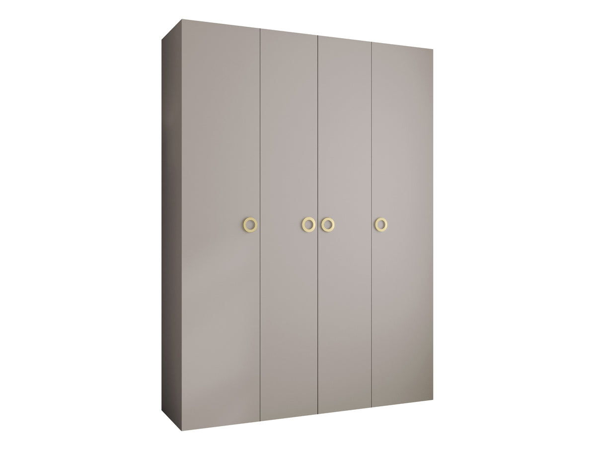 Gardróbszekrény Szafa COMO 1 180 (gł.40), Szín: Kasmír, Fogantyú színe: Aranysárga, Szélesség: 180 cm, Mélység: 42 cm