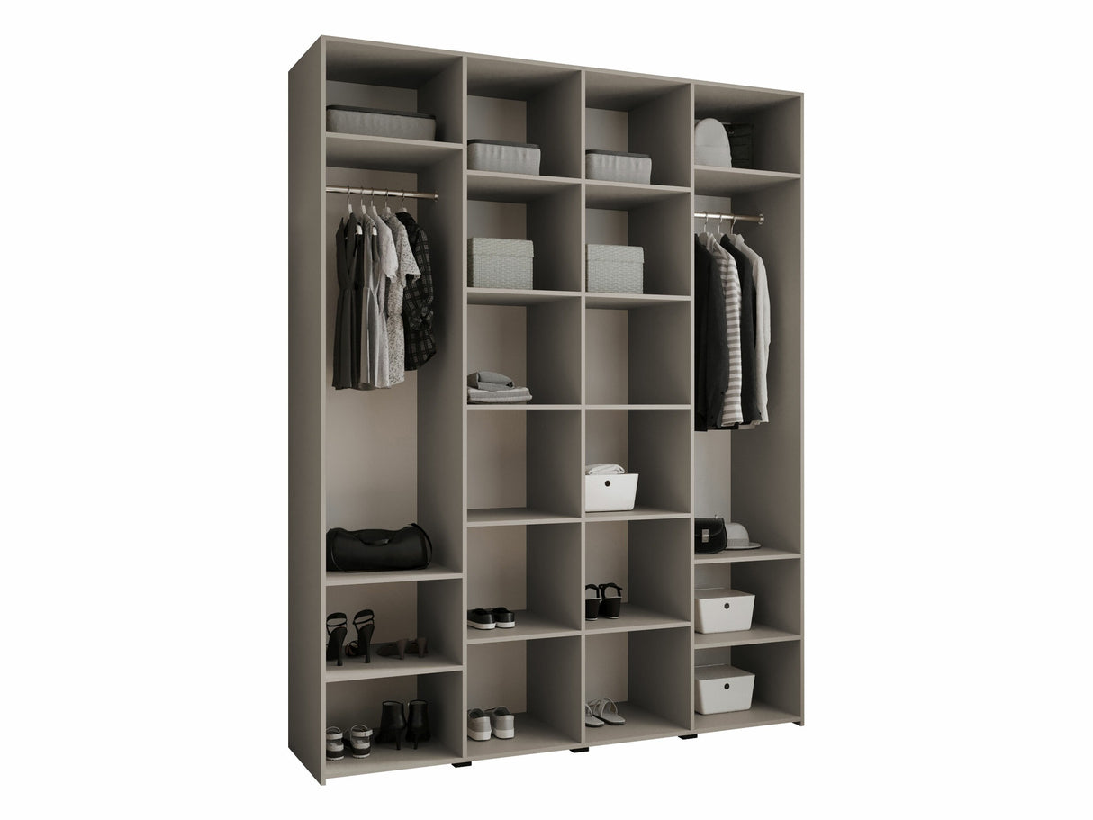 Gardróbszekrény Szafa COMO 1 190 (gł.50), Szín: Kasmír, Fogantyú színe: Fekete, Szélesség: 190 cm, Mélység: 52 cm