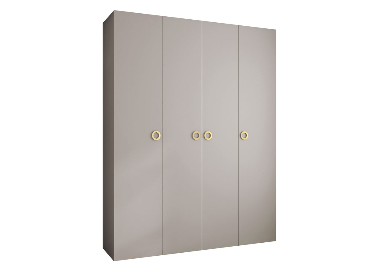 Gardróbszekrény Szafa COMO 1 190 (gł.50), Szín: Kasmír, Fogantyú színe: Aranysárga, Szélesség: 190 cm, Mélység: 52 cm