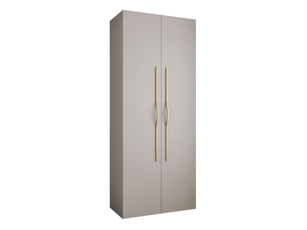 Gardróbszekrény Szafa COMO 2 100 (gł.50), Szín: Kasmír, Fogantyú színe: Aranysárga, Szélesség: 100 cm, Mélység: 52 cm
