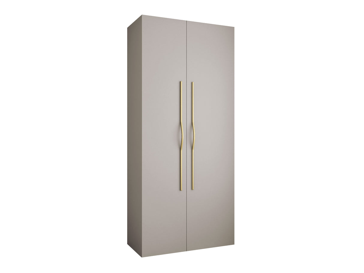 Gardróbszekrény Szafa COMO 2 110 (gł.40), Szín: Kasmír, Fogantyú színe: Aranysárga, Szélesség: 110 cm, Mélység: 42 cm