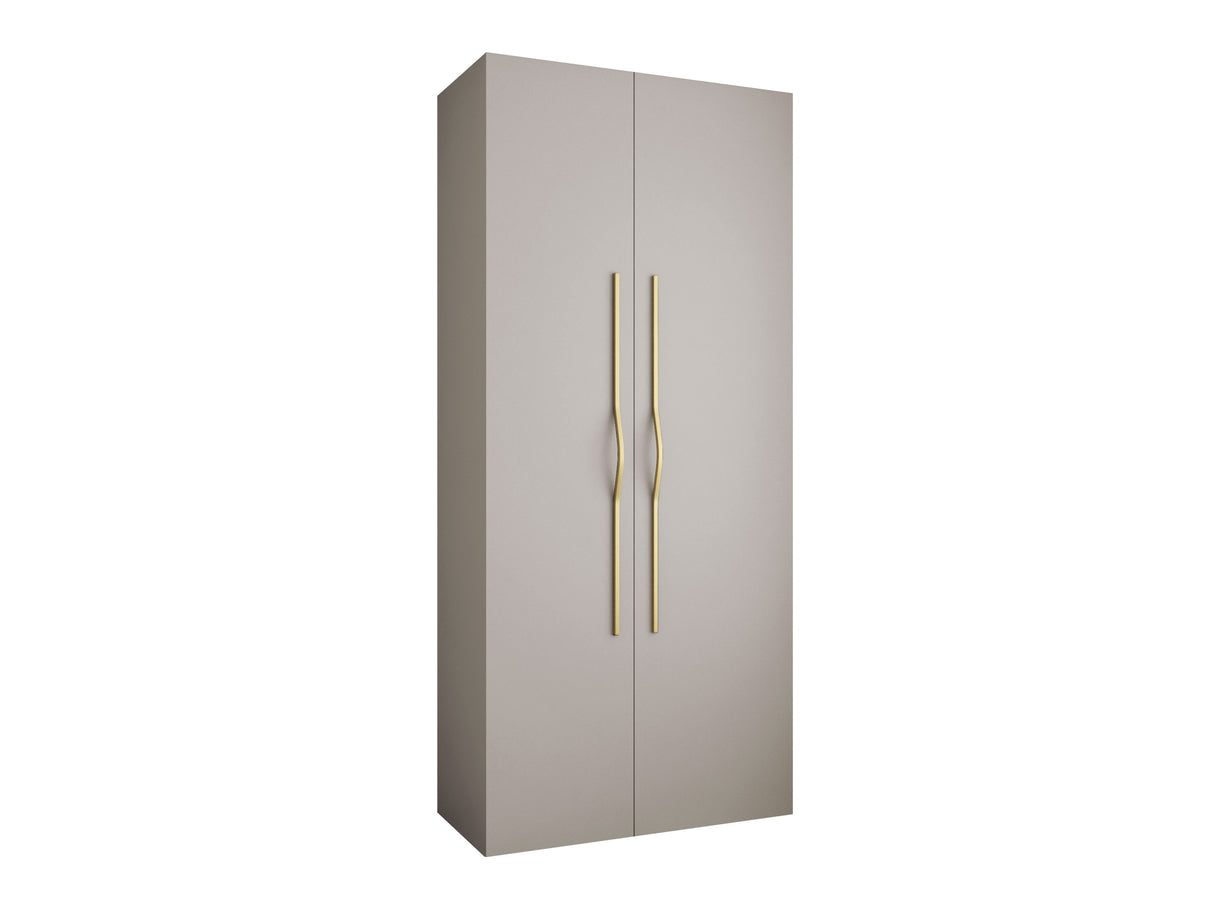Gardróbszekrény Szafa COMO 2 110 (gł.50), Szín: Kasmír, Fogantyú színe: Aranysárga, Szélesség: 110 cm, Mélység: 52 cm