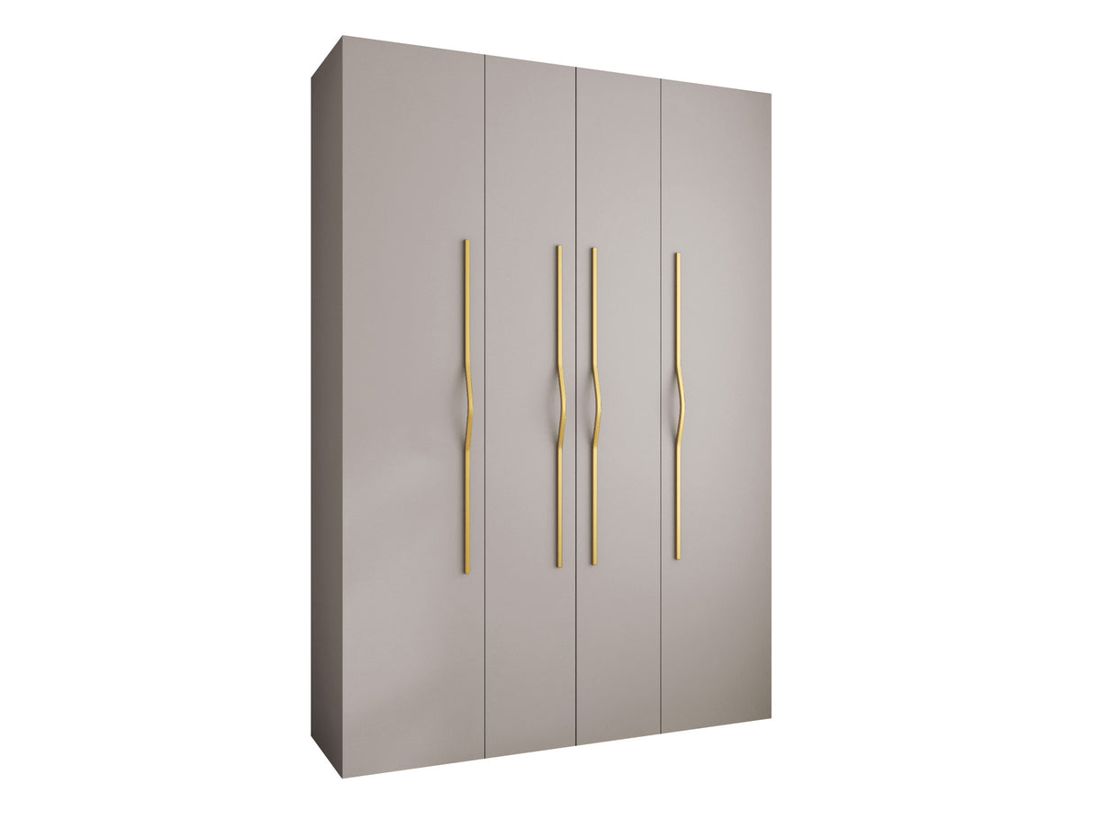 Gardróbszekrény Szafa COMO 2 170/180/190/200 (gł.40/50), Szín: Kasmír, Fogantyú színe: Aranysárga, Szélesség: 170 cm, Mélység: 42 cm
