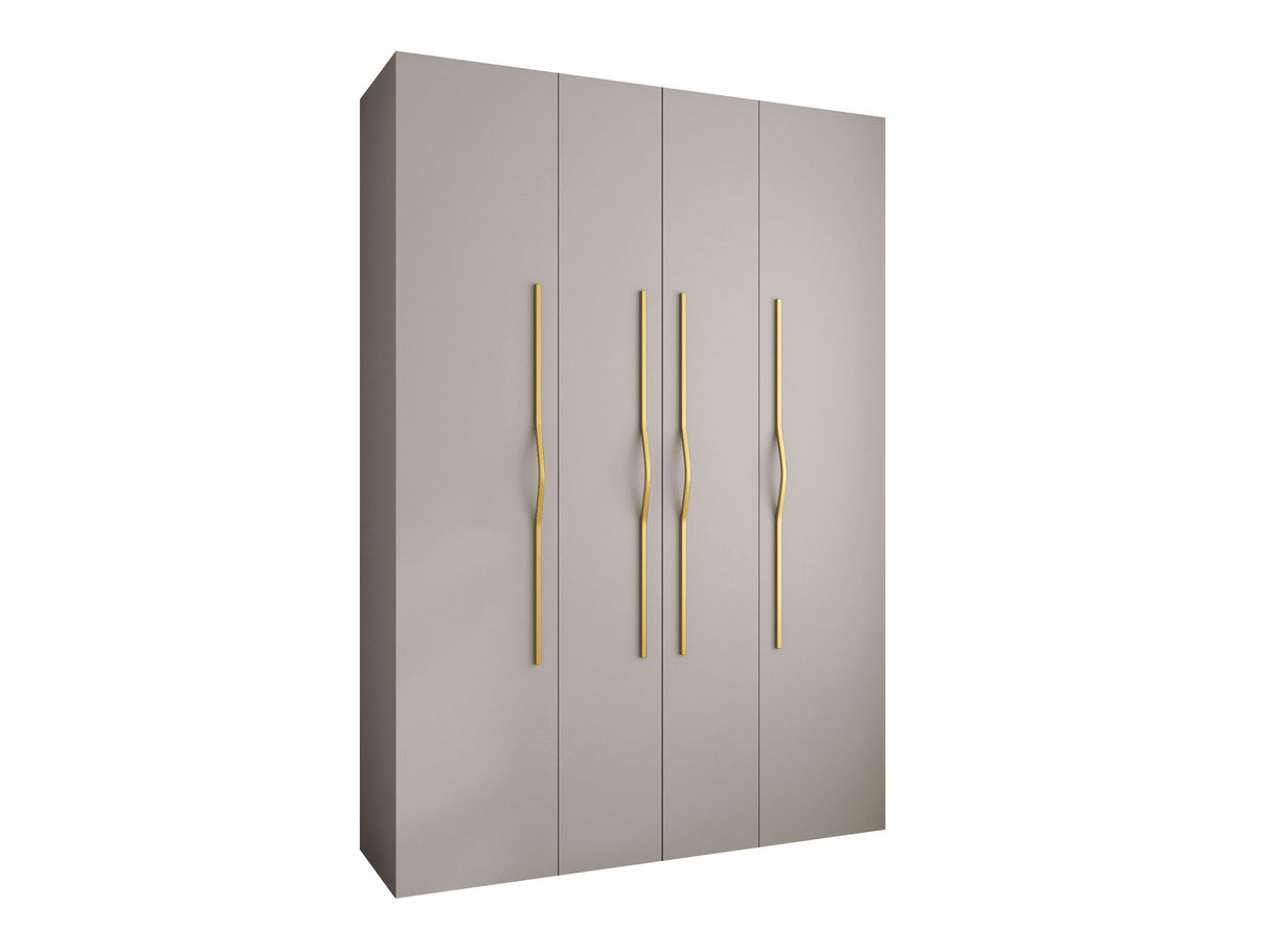 Gardróbszekrény Szafa COMO 2 170/180/190/200 (gł.40/50), Szín: Kasmír, Fogantyú színe: Aranysárga, Szélesség: 170 cm, Mélység: 52 cm
