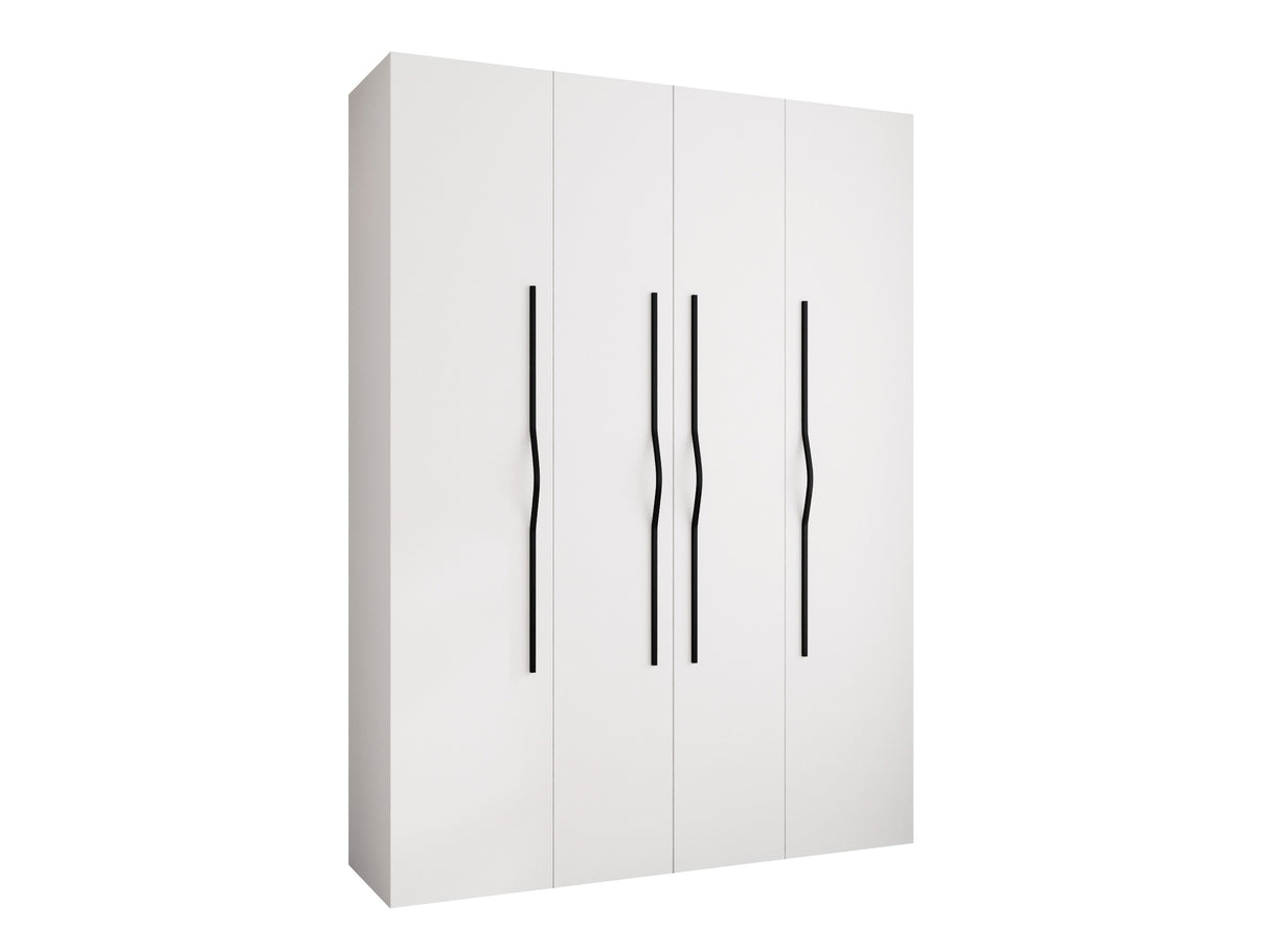 Gardróbszekrény Szafa COMO 2 170/180/190/200 (gł.40/50), Szín: Fehér, Fogantyú színe: Fekete, Szélesség: 180 cm, Mélység: 42 cm