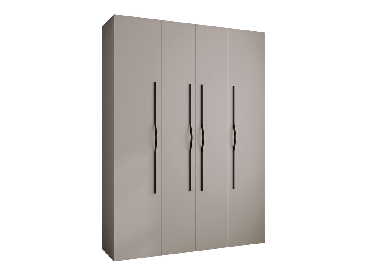 Gardróbszekrény Szafa COMO 2 170/180/190/200 (gł.40/50), Szín: Kasmír, Fogantyú színe: Fekete, Szélesség: 180 cm, Mélység: 52 cm