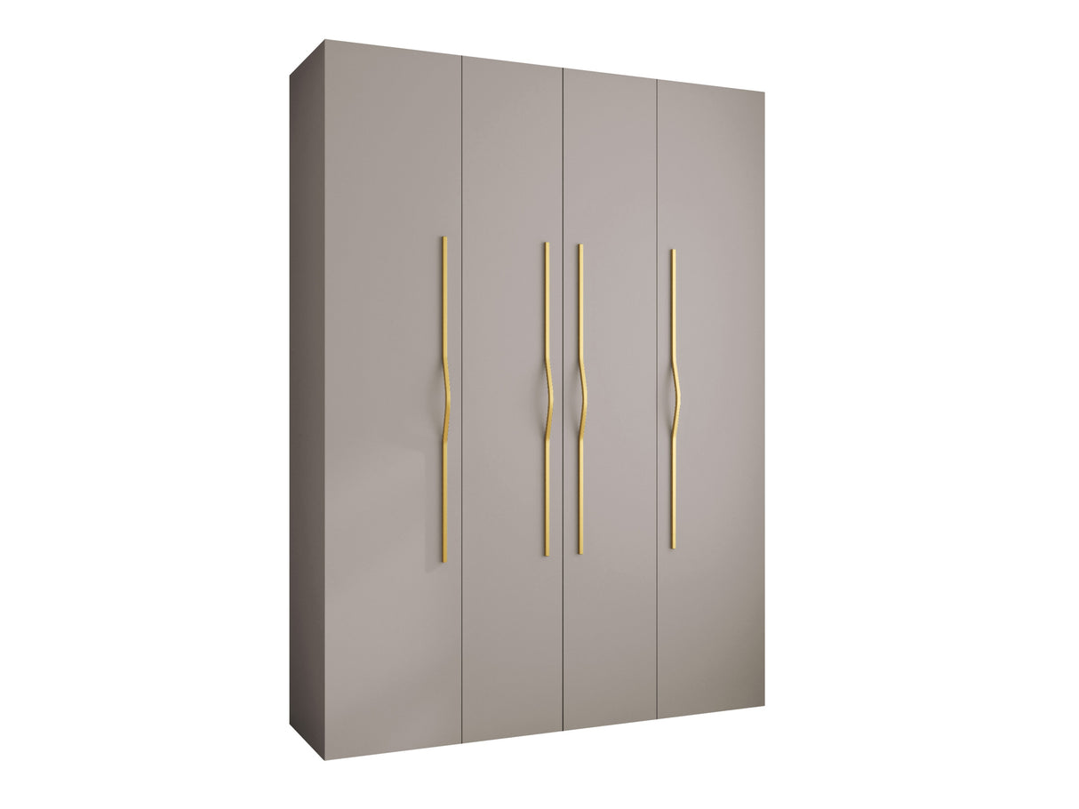 Gardróbszekrény Szafa COMO 2 170/180/190/200 (gł.40/50), Szín: Kasmír, Fogantyú színe: Aranysárga, Szélesség: 180 cm, Mélység: 42 cm