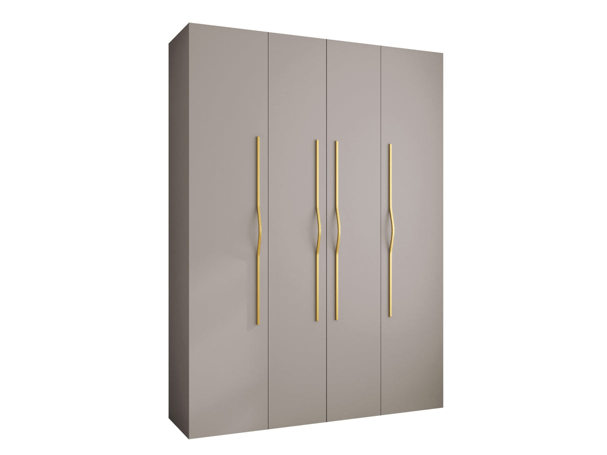 Gardróbszekrény Szafa COMO 2 170/180/190/200 (gł.40/50), Szín: Kasmír, Fogantyú színe: Aranysárga, Szélesség: 180 cm, Mélység: 52 cm