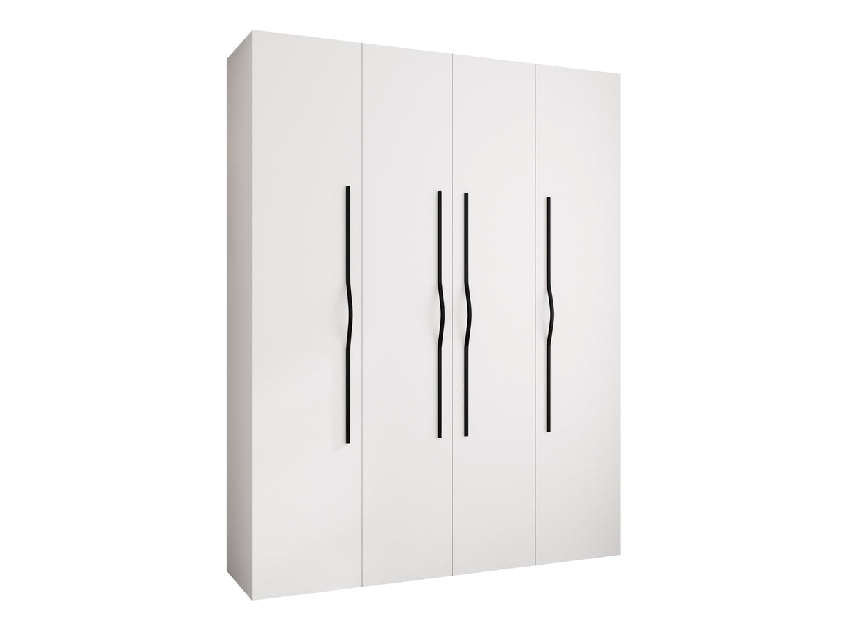 Gardróbszekrény Szafa COMO 2 170/180/190/200 (gł.40/50), Szín: Fehér, Fogantyú színe: Fekete, Szélesség: 190 cm, Mélység: 42 cm