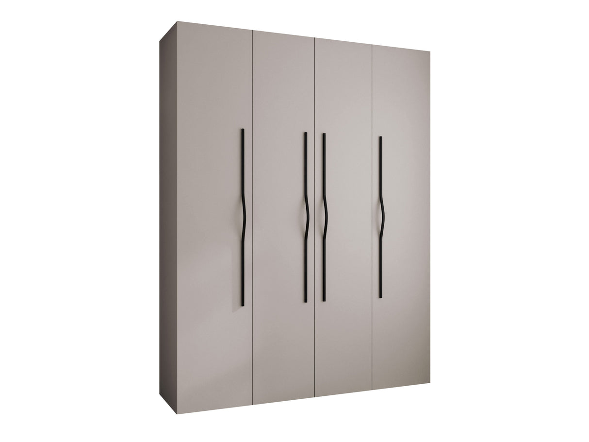 Gardróbszekrény Szafa COMO 2 170/180/190/200 (gł.40/50), Szín: Kasmír, Fogantyú színe: Fekete, Szélesség: 190 cm, Mélység: 42 cm