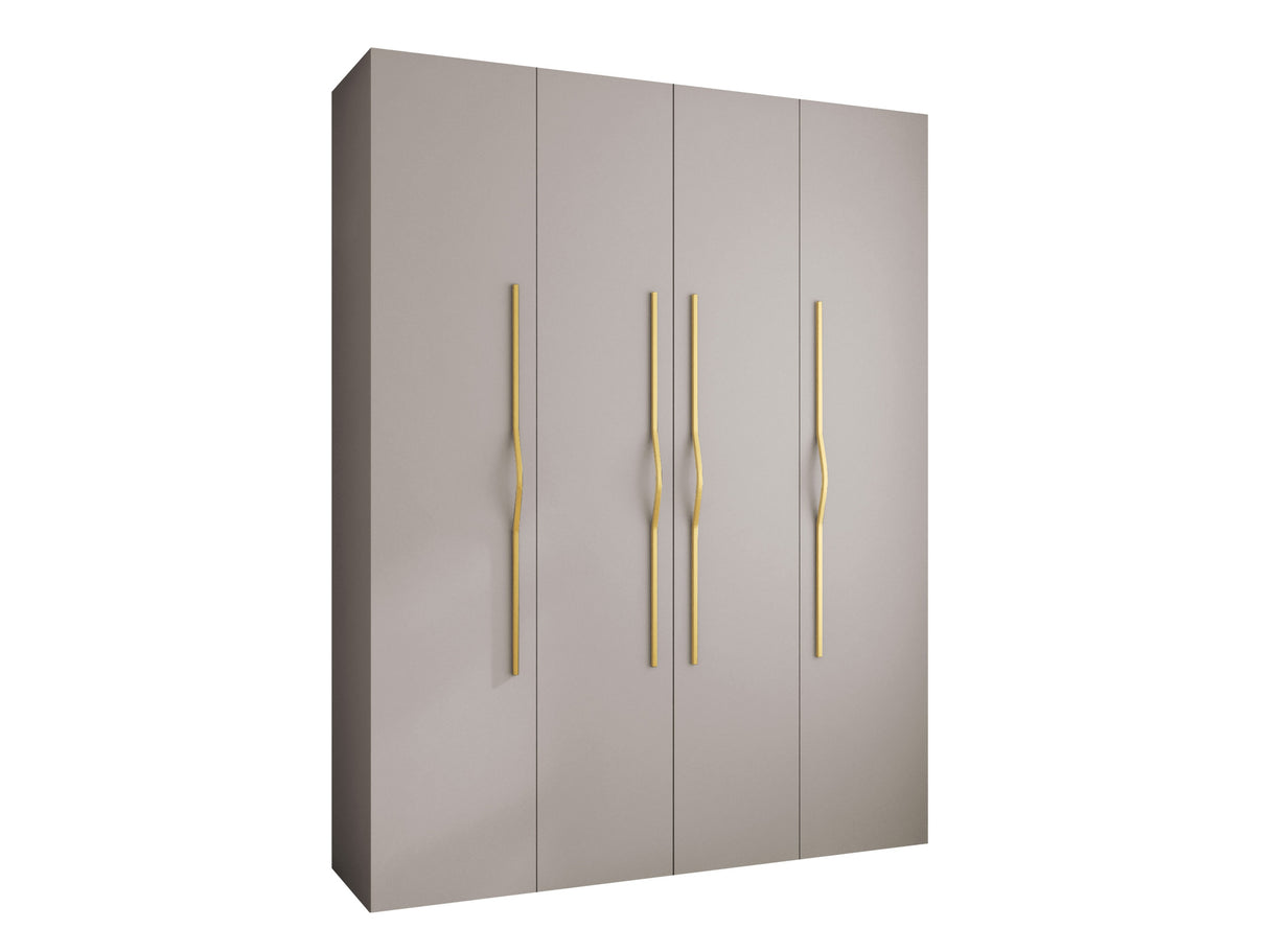 Gardróbszekrény Szafa COMO 2 170/180/190/200 (gł.40/50), Szín: Kasmír, Fogantyú színe: Aranysárga, Szélesség: 190 cm, Mélység: 52 cm