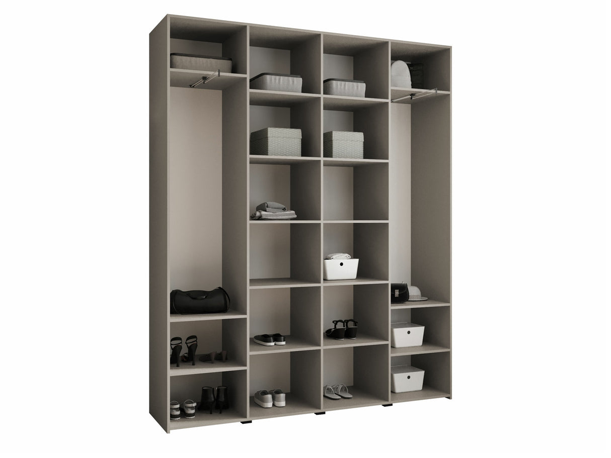 Gardróbszekrény Szafa COMO 2 170/180/190/200 (gł.40/50), Szín: Kasmír, Fogantyú színe: Aranysárga, Szélesség: 200 cm, Mélység: 42 cm