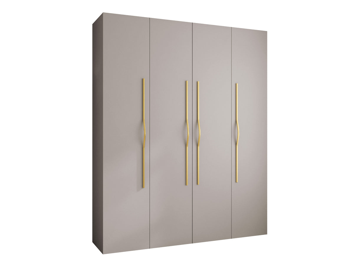 Gardróbszekrény Szafa COMO 2 170/180/190/200 (gł.40/50), Szín: Kasmír, Fogantyú színe: Aranysárga, Szélesség: 200 cm, Mélység: 52 cm