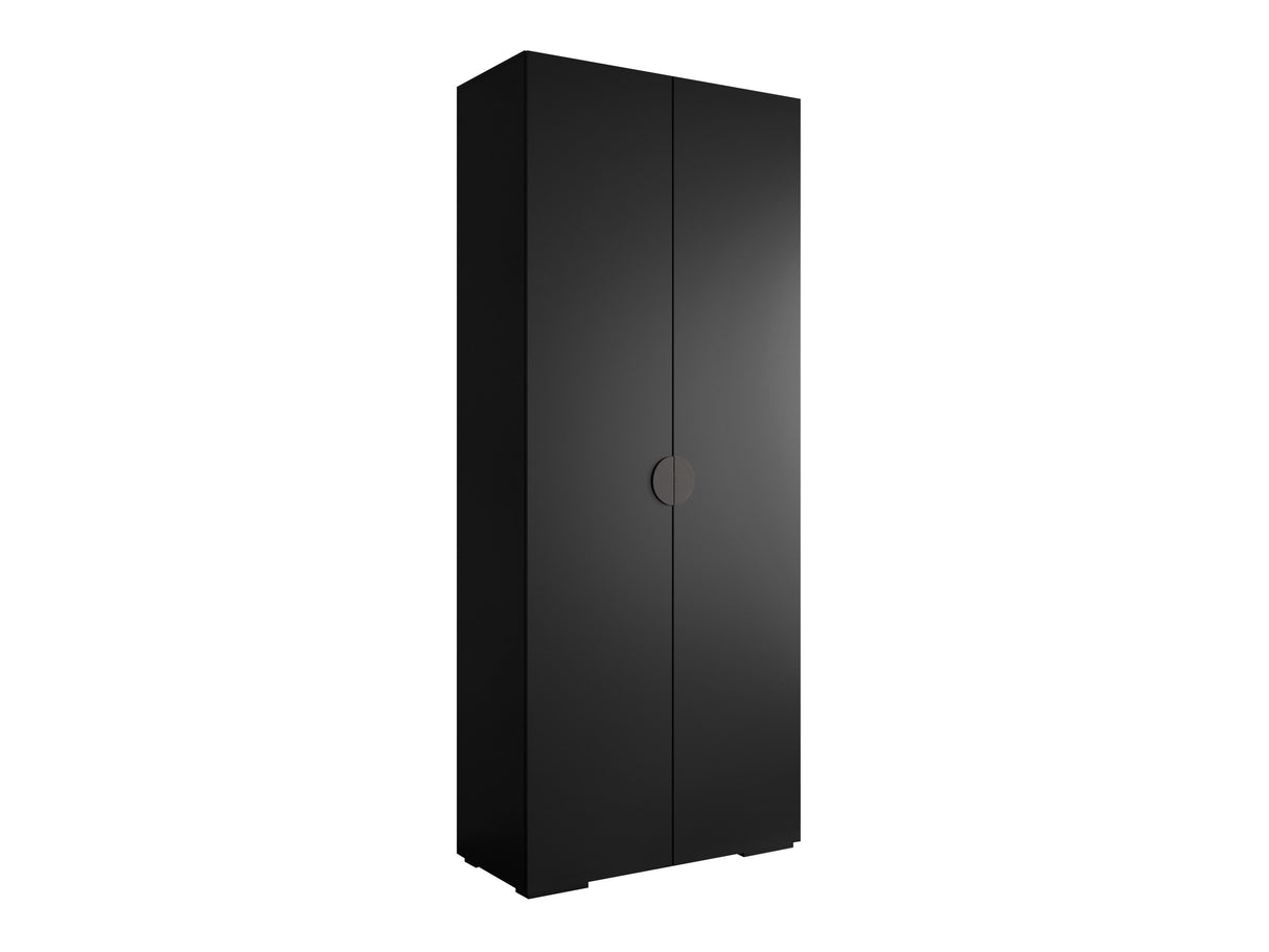 Gardróbszekrény Szafa 100 cm INOVA 4, Szín: Fekete, Fogantyú színe: Fekete