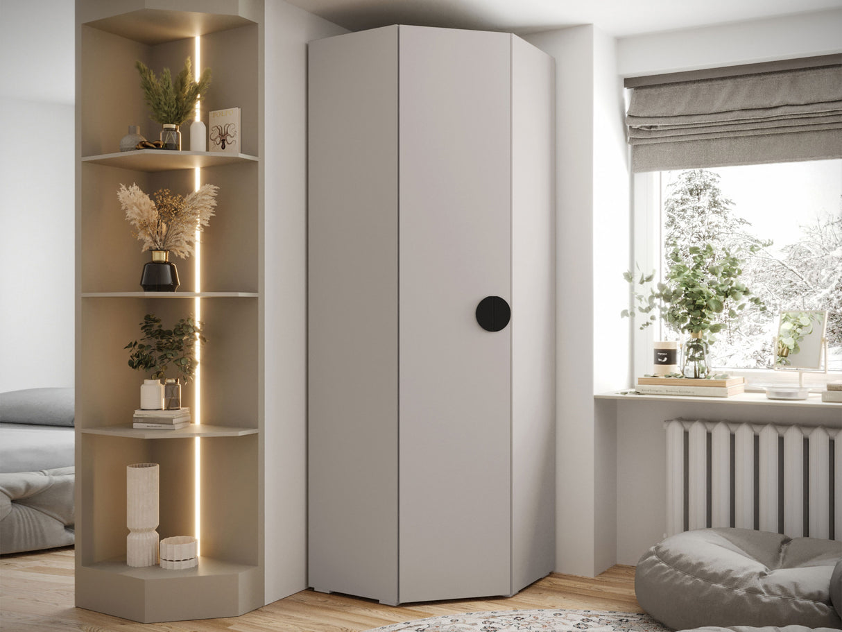 Sarokszekrény Szafa narożna INOVA 4, Szín: Kasmír, Fogantyú színe: Fekete