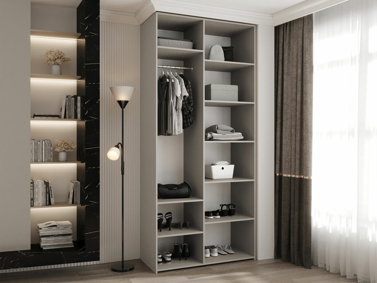 Gardróbszekrény Szafa COMO 3 100/110 (gł.40/50), Szín: Kasmír, Fogantyú színe: Aranysárga, Szélesség: 100 cm, Mélység: 52 cm