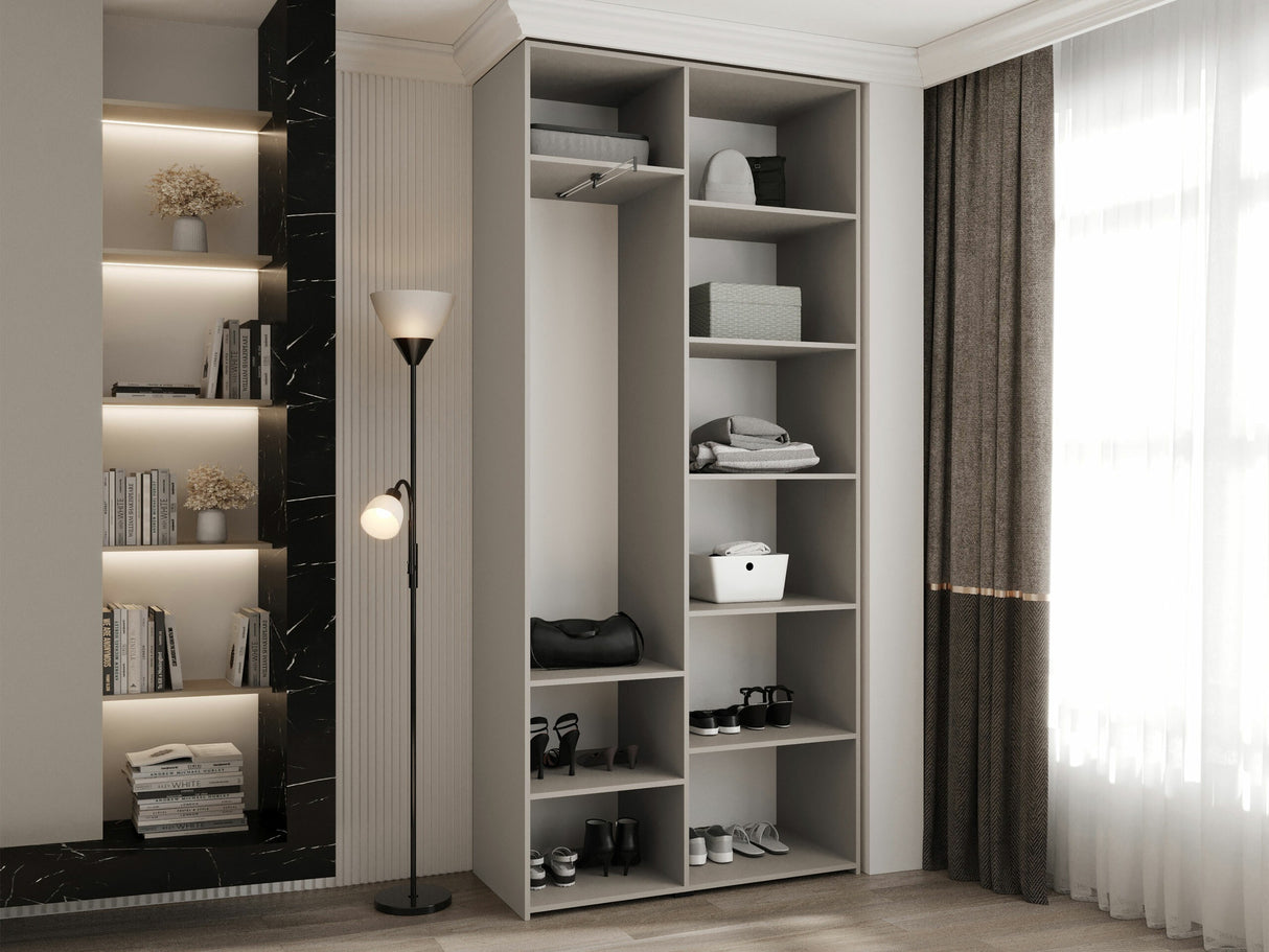 Gardróbszekrény Szafa COMO 3 100/110 (gł.40/50), Szín: Kasmír, Fogantyú színe: Aranysárga, Szélesség: 110 cm, Mélység: 42 cm