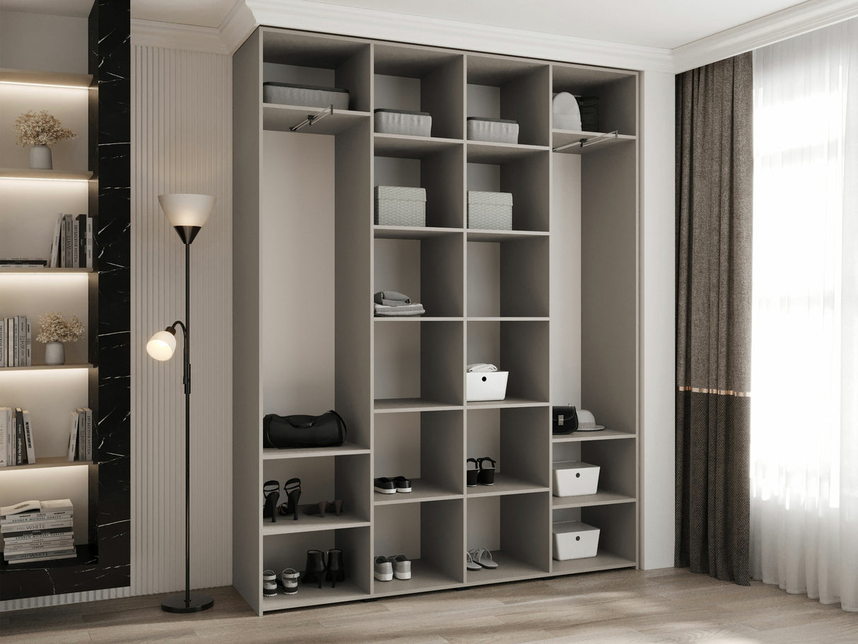 Gardróbszekrény Szafa COMO 3 170/180/190/200 (gł.40/50), Szín: Fehér, Fogantyú színe: Fekete, Szélesség: 190 cm, Mélység: 42 cm