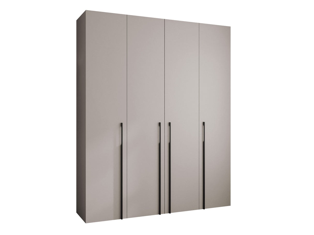Gardróbszekrény Szafa COMO 3 170/180/190/200 (gł.40/50), Szín: Kasmír, Fogantyú színe: Fekete, Szélesség: 200 cm, Mélység: 42 cm