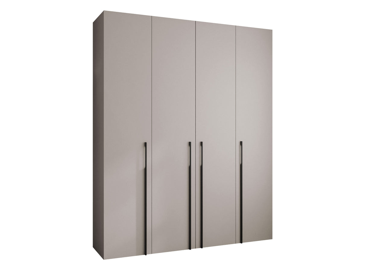 Gardróbszekrény Szafa COMO 3 170/180/190/200 (gł.40/50), Szín: Kasmír, Fogantyú színe: Fekete, Szélesség: 200 cm, Mélység: 52 cm