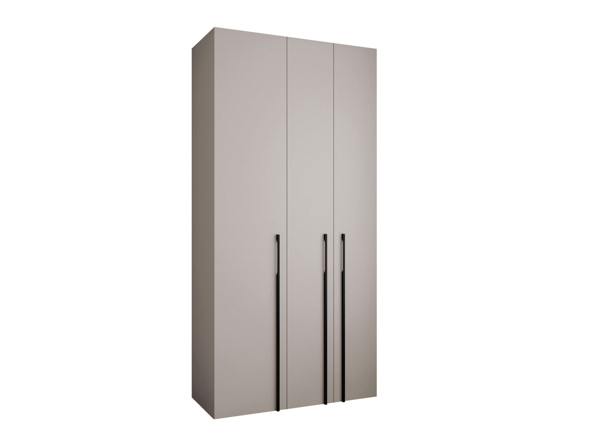 Gardróbszekrény Szafa COMO 3 120/130/140/150/160 (gł.40/50), Szín: Kasmír, Fogantyú színe: Fekete, Szélesség: 120 cm, Mélység: 52 cm, Fiókok: Nem