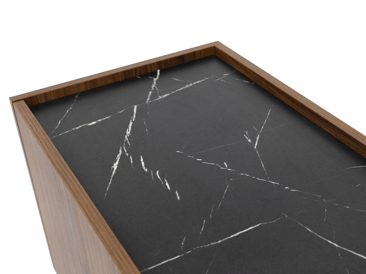 Nappali szett Meble TEWOS II Orzech Warmia/Marmur Czarny