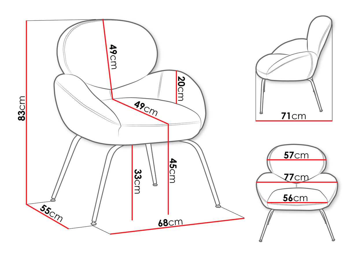Fotel Fotel AGREMTIS MUZ/9262, Szín: Quelle 03