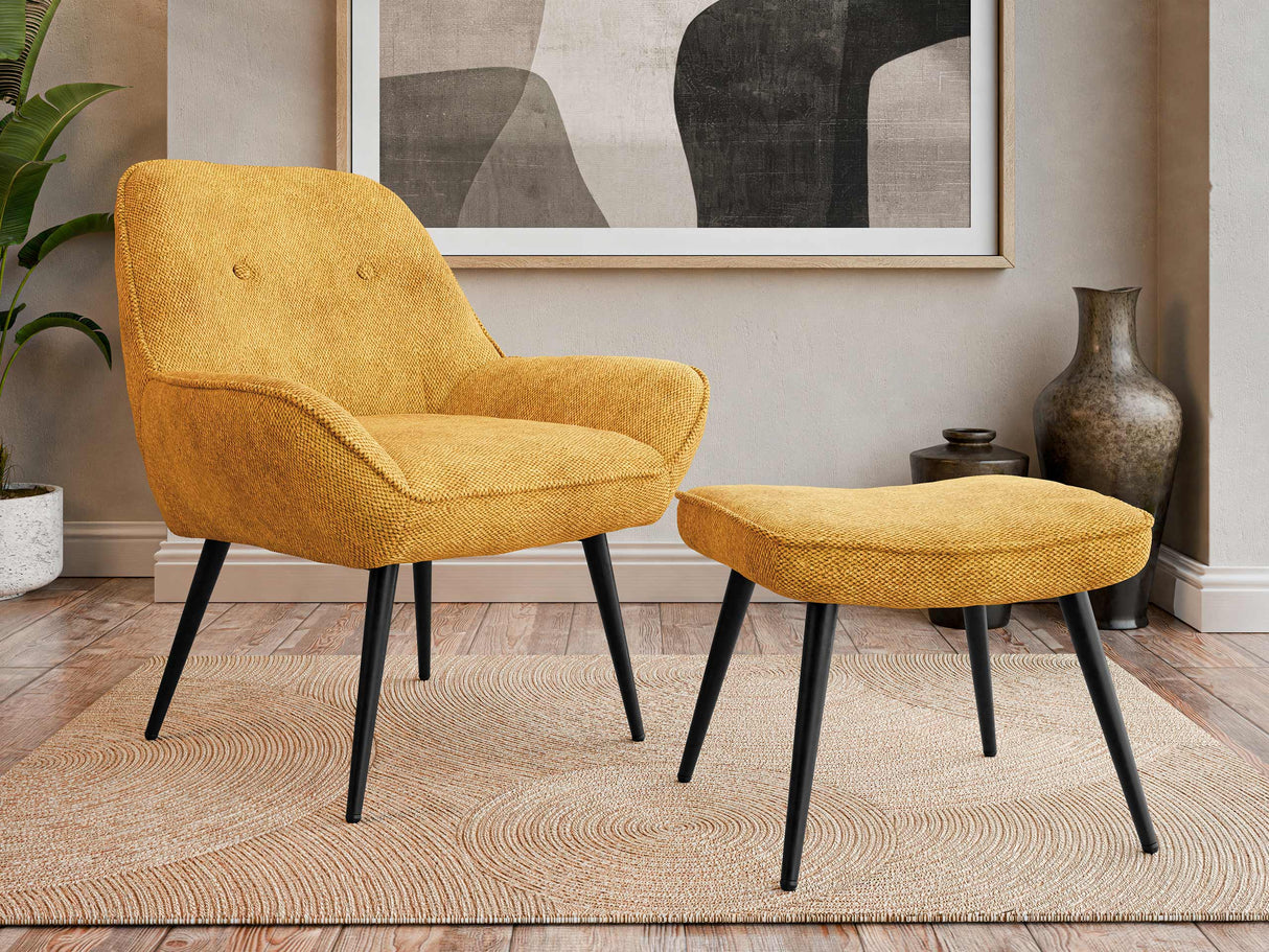 Fotel Fotel z podnóżkiem ZORTO MUZ/809B, Szín: Sea 280