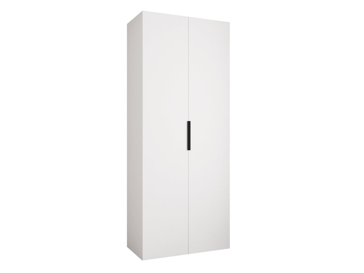 Gardróbszekrény Szafa COMO 4 100/110 (gł.40/50), Szín: Fehér, Fogantyú színe: Fekete, Fiókok: Nem, Szélesség: 100 cm, Mélység: 52 cm