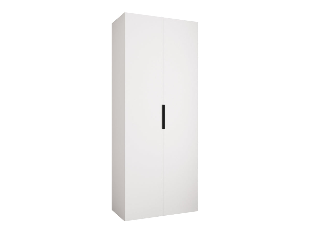 Gardróbszekrény Szafa COMO 4 100/110 (gł.40/50), Szín: Fehér, Fogantyú színe: Fekete, Fiókok: Igen, Szélesség: 100 cm, Mélység: 52 cm