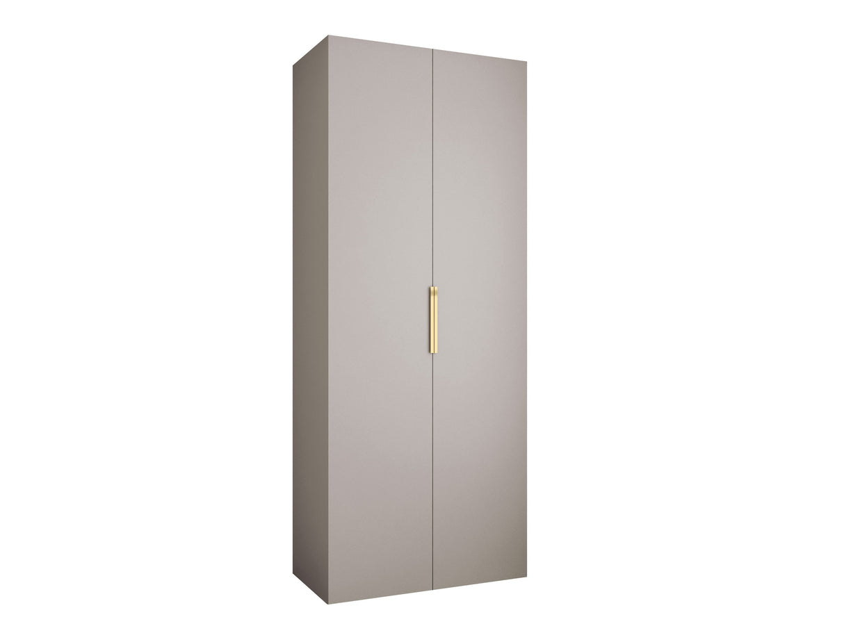 Gardróbszekrény Szafa COMO 4 100/110 (gł.40/50), Szín: Kasmír, Fogantyú színe: Aranysárga, Fiókok: Nem, Szélesség: 100 cm, Mélység: 52 cm