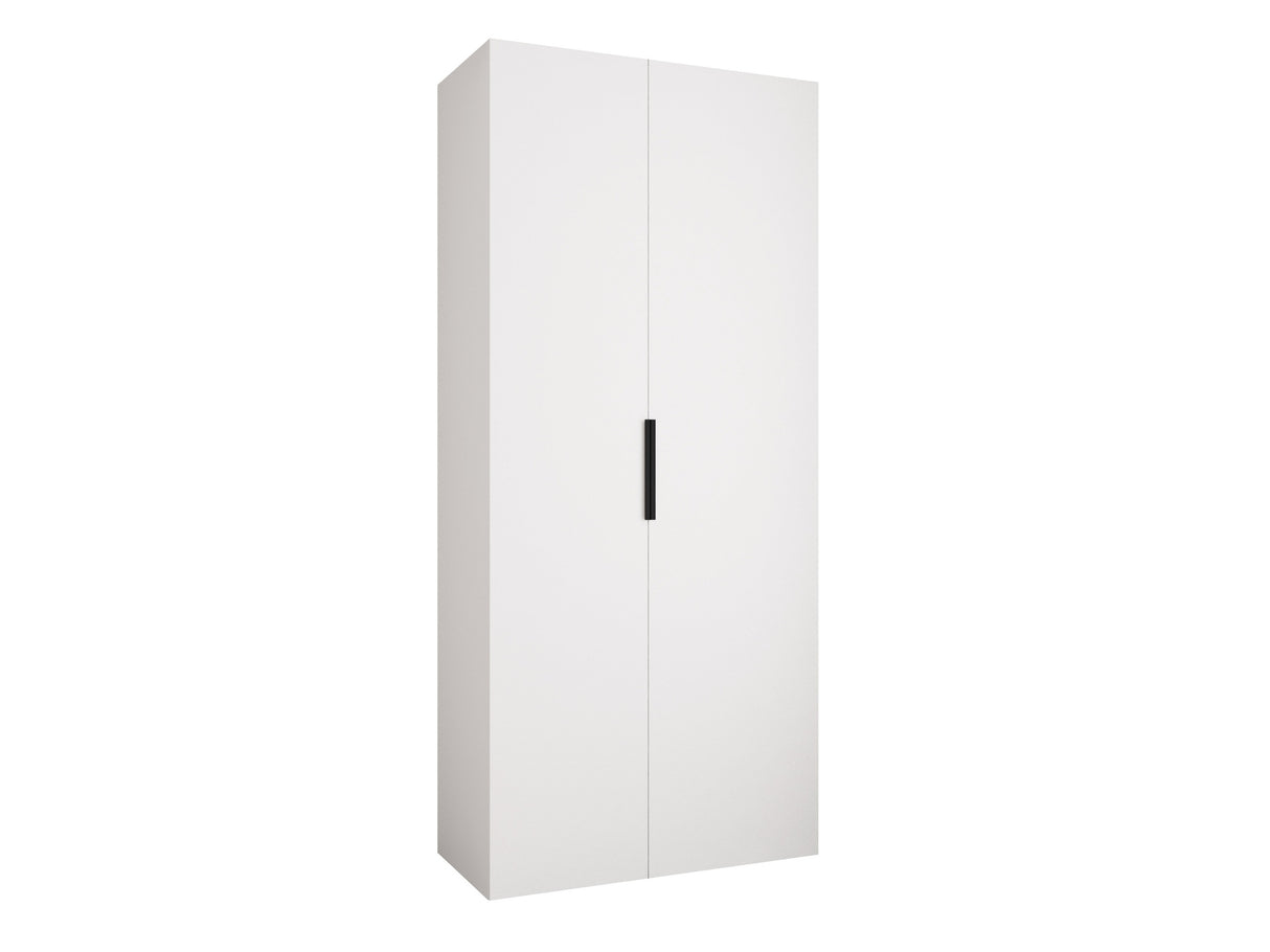 Gardróbszekrény Szafa COMO 4 100/110 (gł.40/50), Szín: Fehér, Fogantyú színe: Fekete, Fiókok: Nem, Szélesség: 110 cm, Mélység: 42 cm