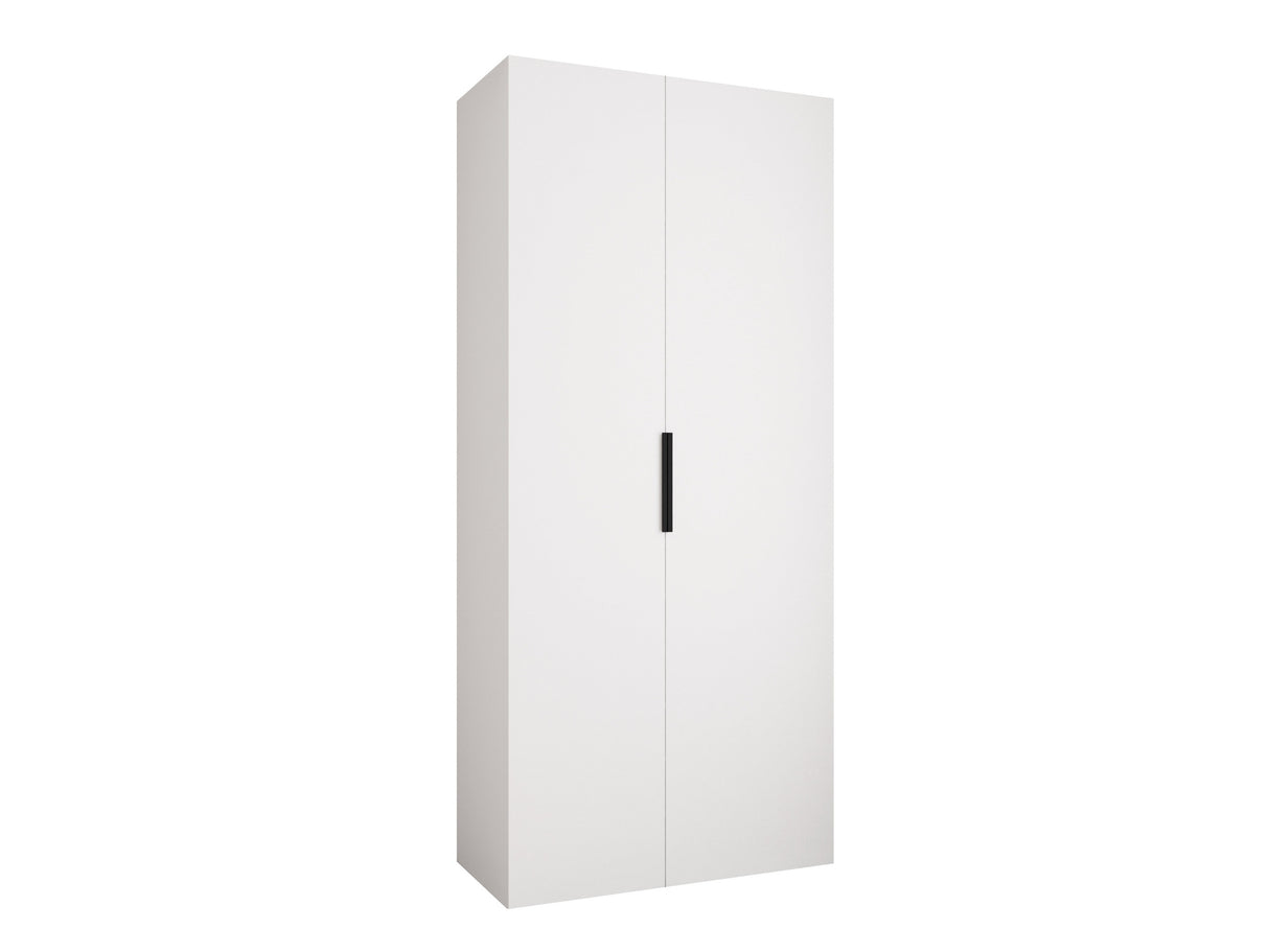 Gardróbszekrény Szafa COMO 4 100/110 (gł.40/50), Szín: Fehér, Fogantyú színe: Fekete, Fiókok: Igen, Szélesség: 110 cm, Mélység: 52 cm