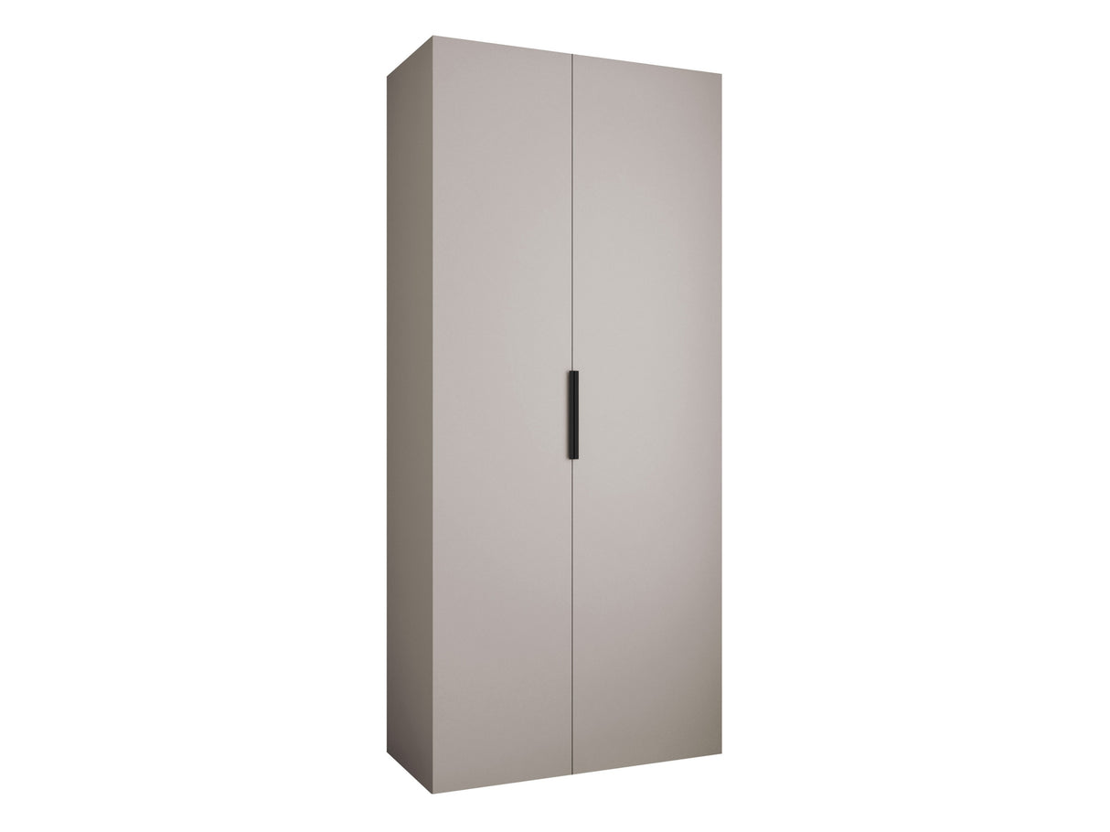 Gardróbszekrény Szafa COMO 4 100/110 (gł.40/50), Szín: Kasmír, Fogantyú színe: Fekete, Fiókok: Nem, Szélesség: 110 cm, Mélység: 52 cm