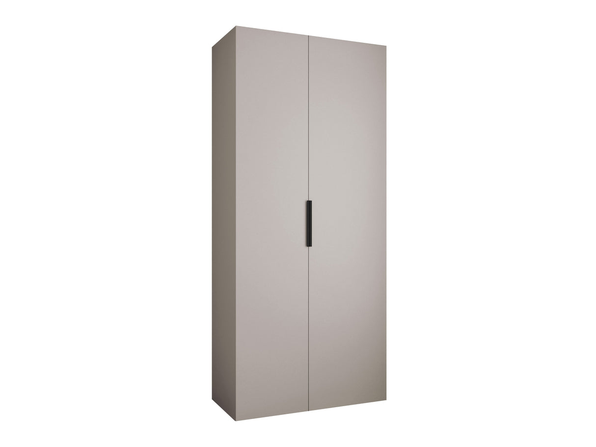 Gardróbszekrény Szafa COMO 4 100/110 (gł.40/50), Szín: Kasmír, Fogantyú színe: Fekete, Fiókok: Igen, Szélesség: 110 cm, Mélység: 42 cm