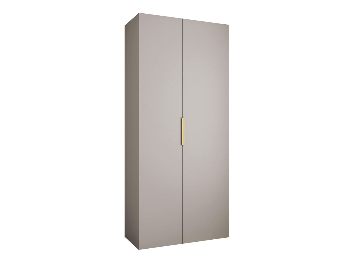 Gardróbszekrény Szafa COMO 4 100/110 (gł.40/50), Szín: Kasmír, Fogantyú színe: Aranysárga, Fiókok: Nem, Szélesség: 110 cm, Mélység: 42 cm