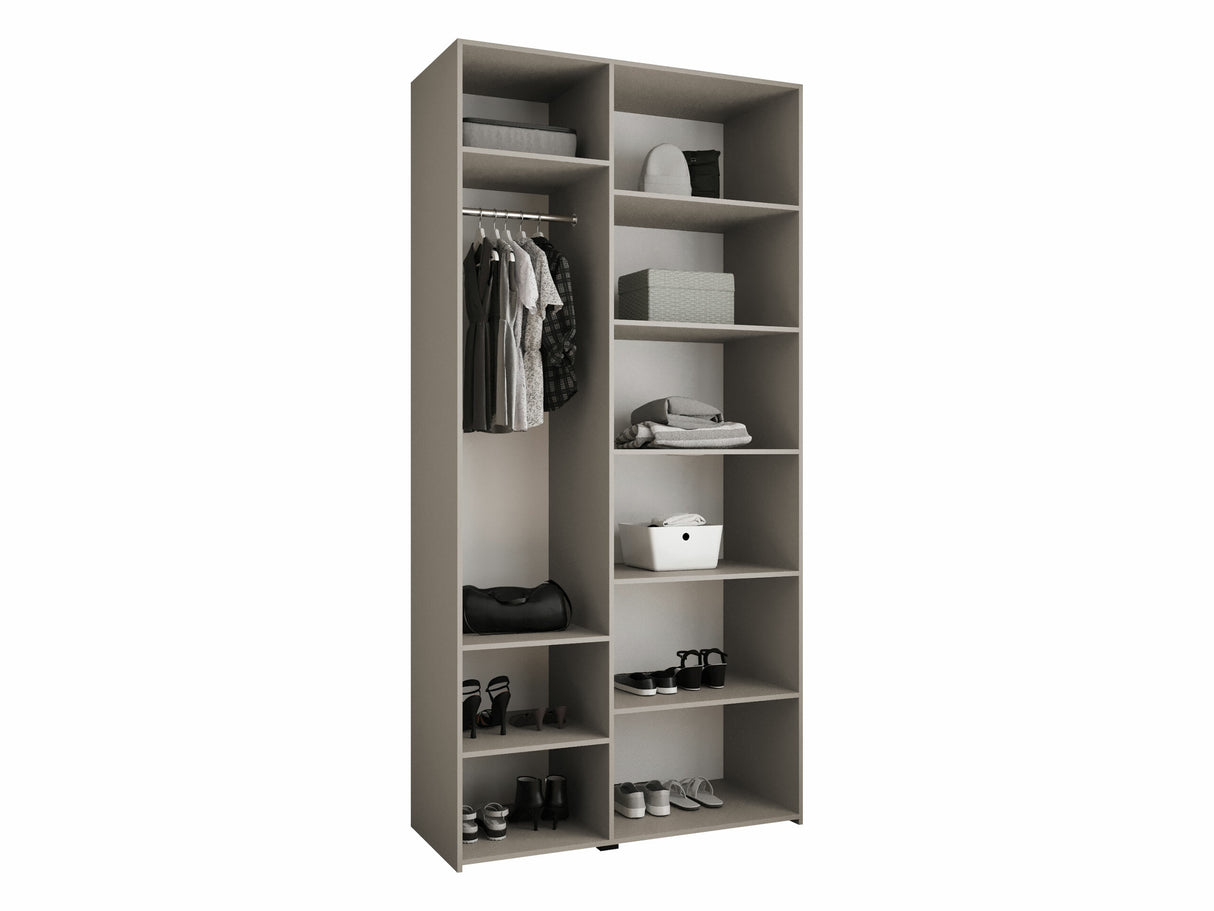Gardróbszekrény Szafa COMO 4 120/130/140/150/160 (gł.40/50), Szín: Kasmír, Fogantyú színe: Fekete, Fiókok: Nem, Szélesség: 120 cm, Mélység: 52 cm
