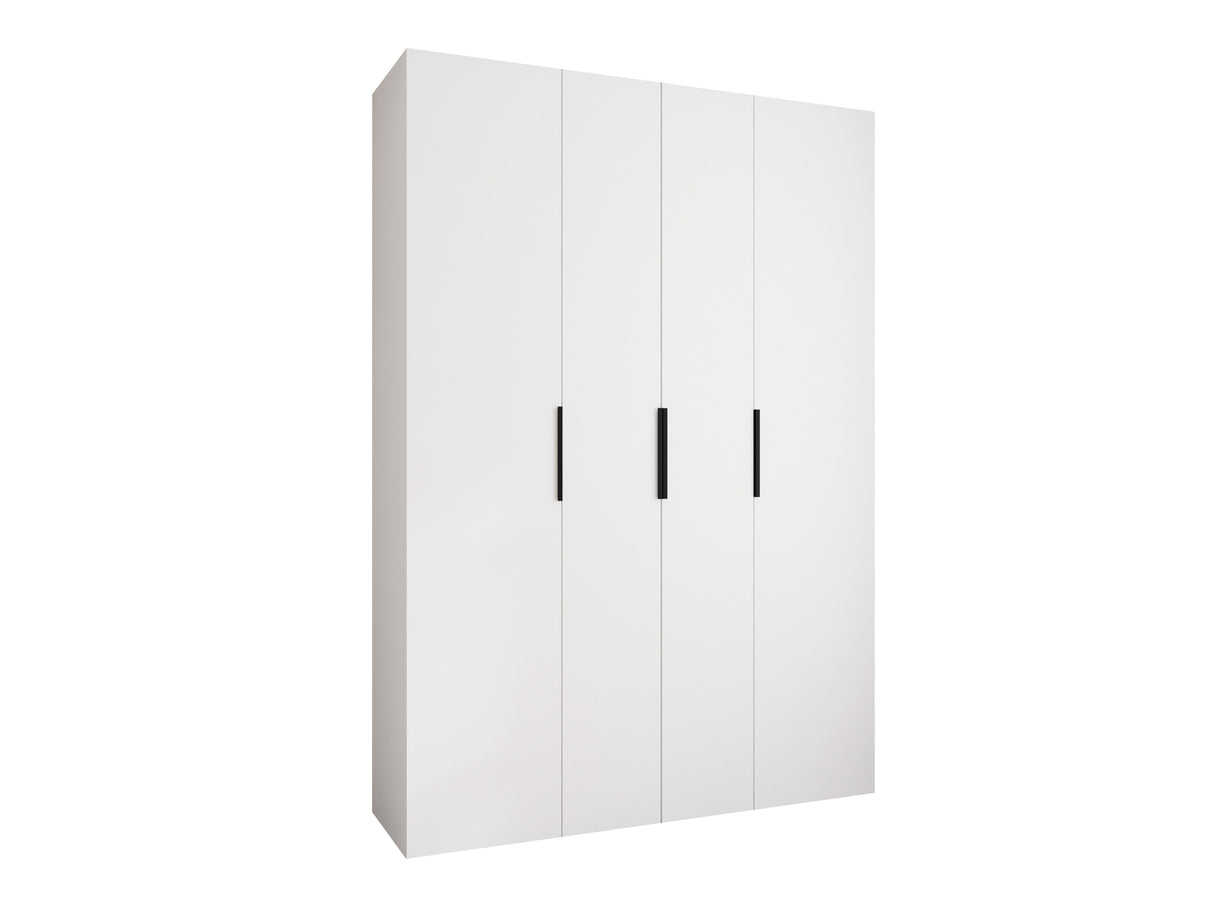 Gardróbszekrény Szafa COMO 4 170/180/190/200 (gł.40/50), Szín: Fehér, Fogantyú színe: Fekete, Fiókok: Nem, Szélesség: 170 cm, Mélység: 42 cm